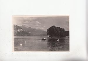 BF26674 lac d annecy l ile des cygnes et latournette  france  front/back image