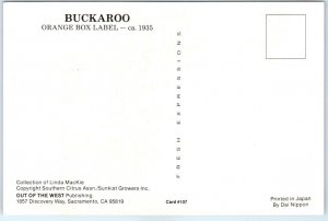 Postcard - Buckaroo, Orange Box Label (ca. 1935)