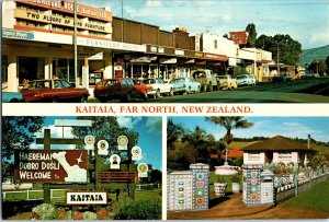 Multiple Views of Kaitaia Far North New Zealand Postcard