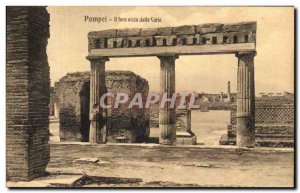 Old Postcard Pompei Il Foro Visto slab Curie