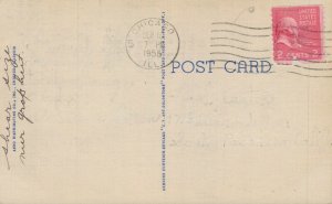 USA Bismarck Hotel Chicago Linen Postcard 07.40