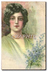 Old Postcard Fantasy Illustrator Woman