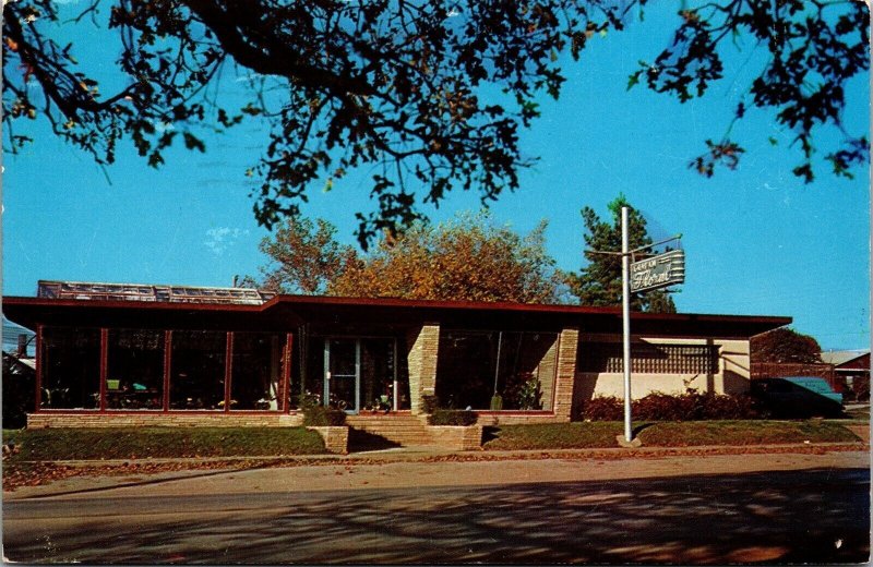 Vtg Texas TX Graham Floral Company Business Advertising Postcard