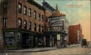 Elizabeth New Jersey NJ Proctor's Theatre Theater c1910 Vintage Postcard