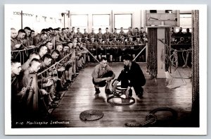 RPPC  US Navy  Marlinspike Instruction  Postcard