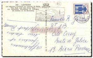 Old Postcard Lourdes Sick in the wizard path Crolx
