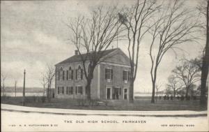 Fairhaven MA High School c1905 Postcard