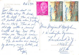 Aerial View Peniscola Spain 1973 