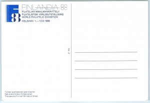 Postcard - World Philatelic Exhibition, Finlandia 88 - Finland