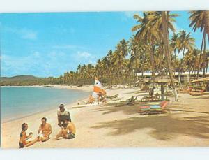 Unused Pre-1980 BEACH AT HOTEL Castries St. Lucia F6028