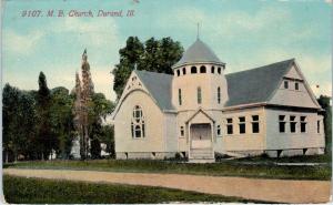 DURAND, IL Illinois     M E CHURCH    c1910s  Winnebago County     Postcard