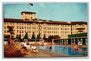 Vintage 1950's Advertising Postcard Los Angeles Ambassador Sun Club California
