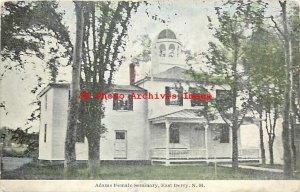 NH, East Derry, New Hampshire, Adams Female Seminary, Swallow Postcard