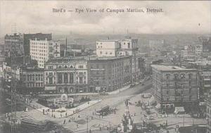 Michigan Detroit Birds Eye View Of Campus Martius 1906
