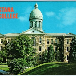 c1970s Rock Island IL Augustana College Ol' Main Chrome Photo School Vtg PC A233