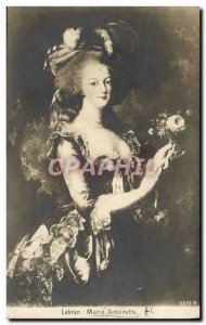 Old Postcard Lebrun Marie Antoinette