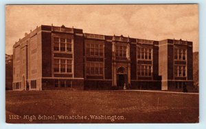 WENATCHEE, WA Washington ~ HIGH SCHOOL  c1910s Chelan County  Postcard