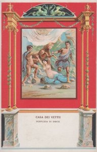 Supplizio Di Dirce Pompei Casa Del Vettii Antique Italy Mural Postcard