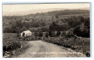 RPPC ADAMS HILL, ME? ~ Rural Dirt Road STREET SCENE c1910s   Postcard