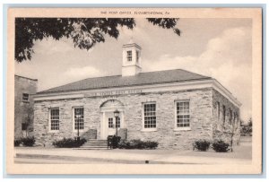 c1940's The Post Office, Elizabethtown Pennsylvania PA Vintage Postcard 