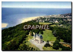 Modern Postcard Houlgate Calvados Dives sur Chateau Foucher sea Careil