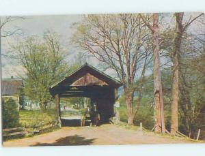 Unused Pre-1980 COVERED BRIDGE Waitsfield Vermont VT H7619