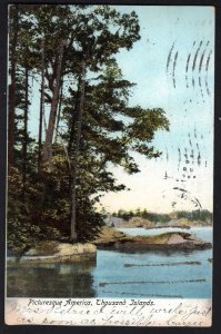 New York 1000 ISLANDS Picturesque America with Glitter pm1908 - Und/B