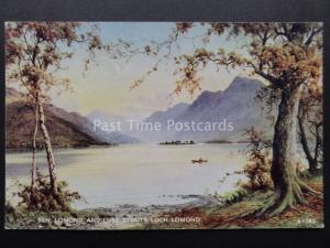 Scotland: Ben Lomond & Luss Straits, LOCH LOMOND c1934 by Valentine's A1582