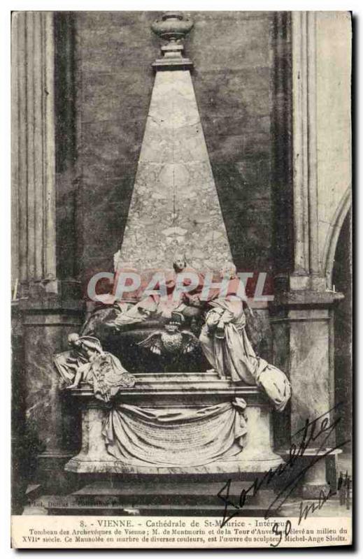 Postcard Old Death Vienna Cathedral of St Maurice Interior