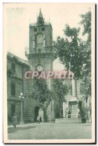 Old Postcard From Aix En Provence Place I & # 39Hotel Town And Tower I & # 39...