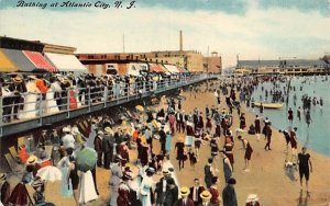 Bathing at Atlantic City, N. J., USA New Jersey  