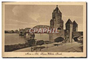 Old Postcard Mainz Rh Kaiser Wilhelm Brucke