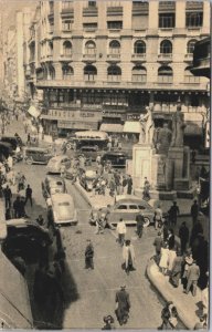 Argentina Buenos Aires Florida y Avenida Vintage Postcard C138