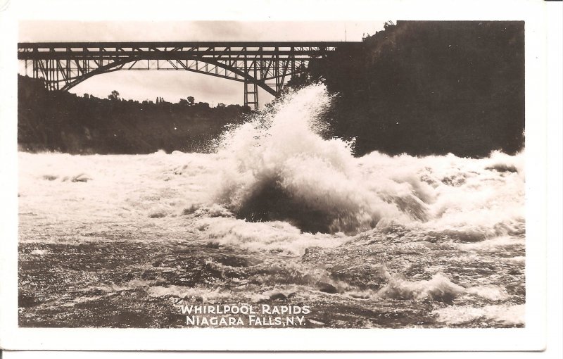 Niagara Falls, NY - Whirlpool Rapids - RPPC