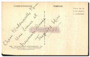 Old Postcard The Dauphine Picturesque Villard de Lans Vue Generale and Mouche...