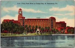 Vinoy Park Hotel on Tampa Bay, St Petersburg FL Vintage Postcard Y01