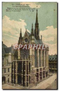 Old Postcard Paris I stopped the Sainte Chapelle built in 1245 on the order o...