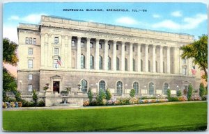 Postcard - Centennial Building - Springfield, Illinois