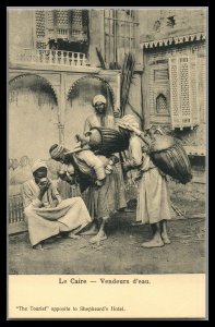 Egypt  Vintage Unused Postcard Vendeurs d'eau Water Carriers Costumes