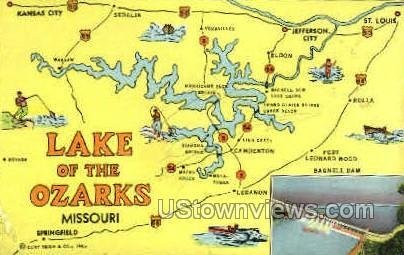 Lake of the Ozarks map in Misc, Missouri