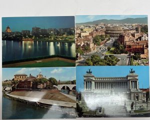 Roma (Rome) Italy Landmarks Pantheon Forum Colliseum Postcard Booklet 16 Photos