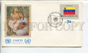 448223 UNITED NATIONS NEW YORK 1980 year FDC Venezuela flag