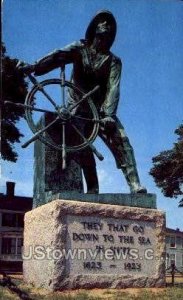Fishermen's Permanent Memorial - Gloucester, Massachusetts MA Postcard