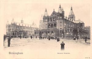 BIRMINGHAM WEST MIDLANDS UK~GENERAL HOSPITAL PEACOCK PLATINO-PHOTO POSTCARD