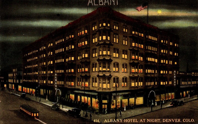 Colorado Denver Albany Hotel By Night
