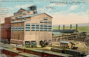 Wilkes-Barre PA Hollenbach Breaker No. 2 c1911 Postcard G27 *as is