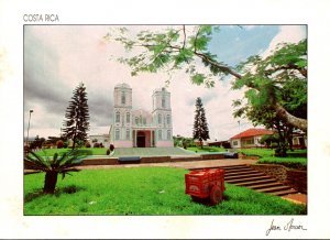 Costa Rica Iglesia De Sarchi Con Carreta