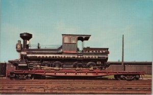 Pennsylvania Railroad Reuben Wells Being Moved On Flat Car C.1971 Postcard