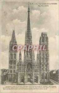 Old Postcard The Cathedral of Rouen Overview