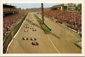Start of the Race Memorial Day Indianapolis Motor Speedway IN Postcard PC297